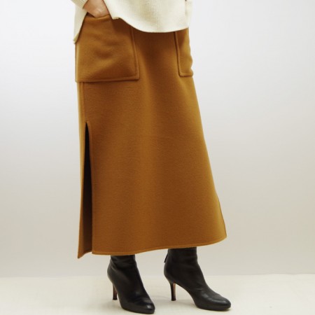 オーラリー、(auralee) BEAVER MELTON HAND-SEWN SKIRT、スカート