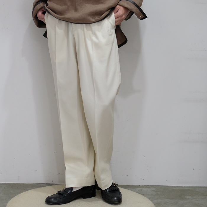 TANGENT｜FRENCH ARMY ADJUSTER PANTS OFF WHITE｜VELISTA online store