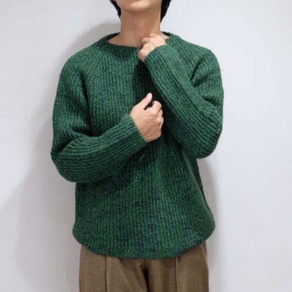 オーラリー、(AURALEE) WOOL BABY ALPACA MIX RIB KINT P/O、トップス