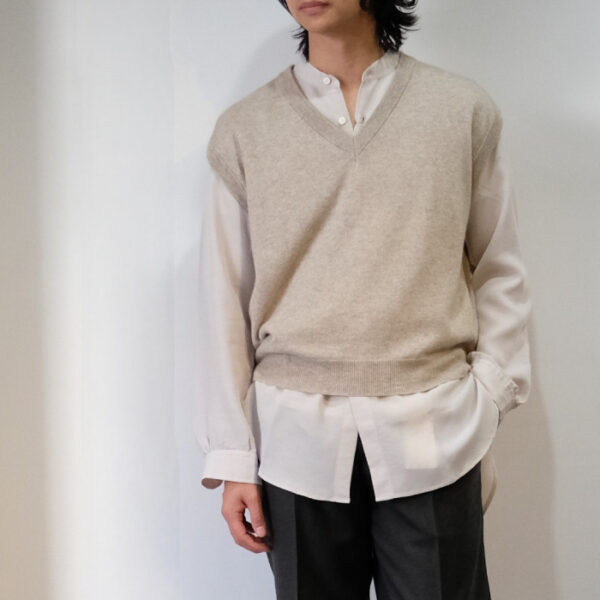 オーラリー SUPER FINE CASHMERE SILK KNIT VEST - ベスト