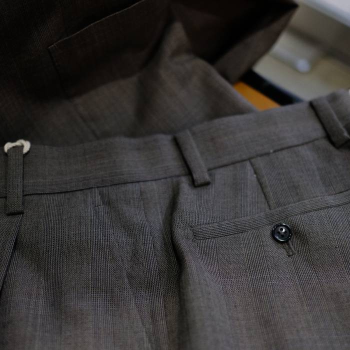MAATEE&SONS SET UP TROUSER 2 STRAIGHT GLENCHECK