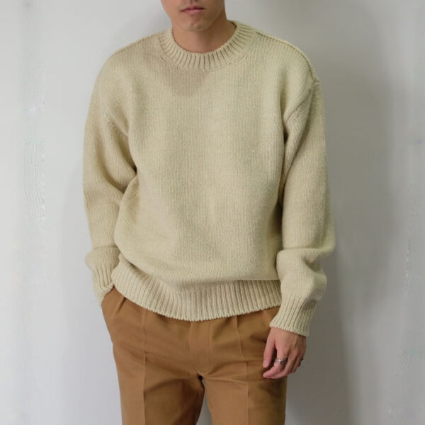 AURALEE CAMEL WOOL MIX KNIT P/O | www.fitwellind.com