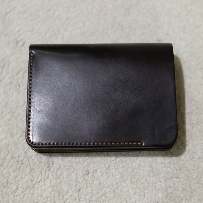 FORME｜POST WALLET-Cordvan BURGUNDY｜VELISTA online store