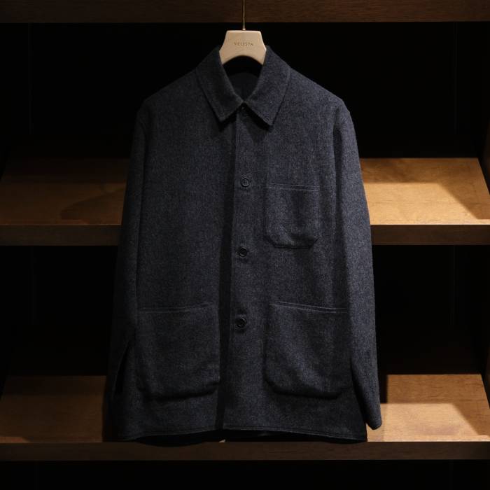 MAATEE&SONS) 折って折ってカバーオール W/CA/LINEN CHACOAL｜VELISTA