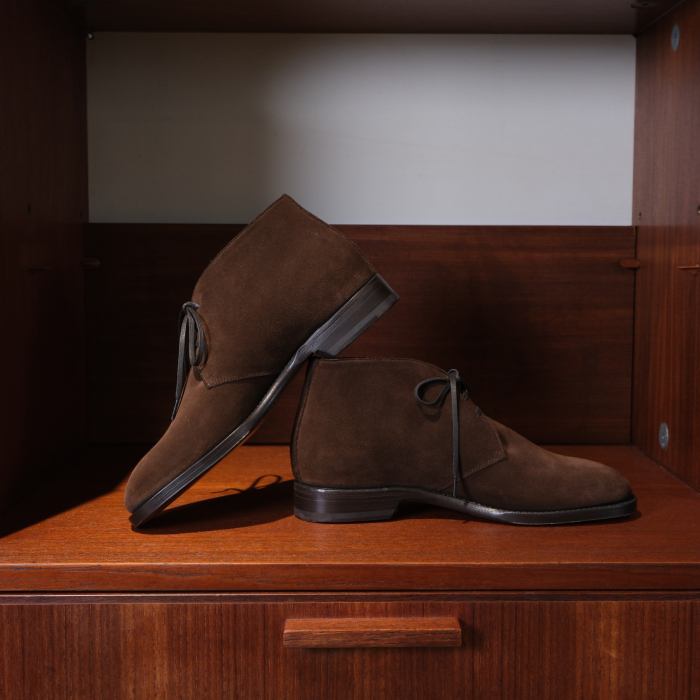 フラテッリ・ジャコメッティ(F．LLI GIACOMETTI) Grigia TR -CHUKKA- Surper Buck Suede HOLBORN
