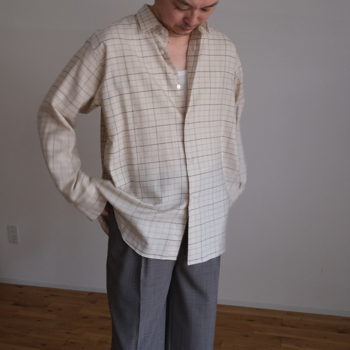 マーティーアンドサンズ(MAATEE&SONS) SHORT PONIT SHIRTS "C/S TATTERSALL"