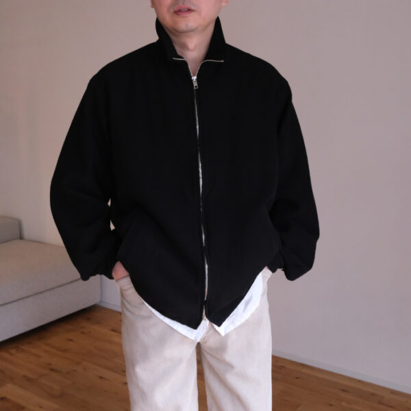 へリル(HERILL) BACKSATIN ZIP-UP JACKET