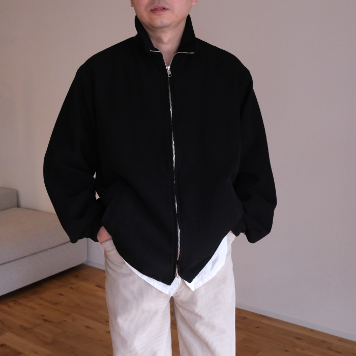 へリル(HERILL) BACKSATIN ZIP-UP JACKET
