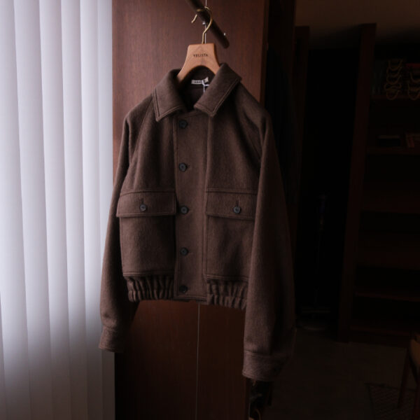 オーラリー(auralee) HAIRY WOOL MOHAIR CHAMBRAY BLOUSON