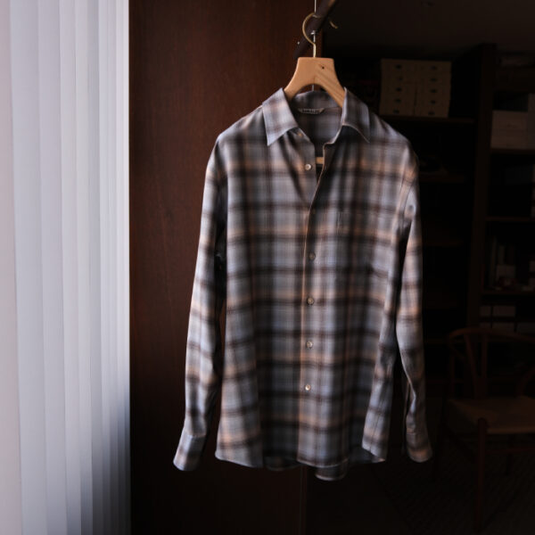 オーラリー(AURALEE) SUPER LIGHT WOOL CHECK SHIRT