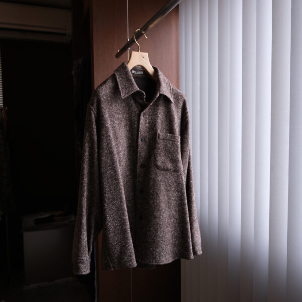 オーラリー(AURALEE) HOMESPUN TWEED SHIRT BLOUSON
