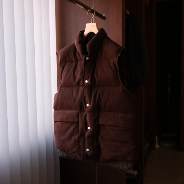 へリル(HERILL) SHEEPLEATHER WOODCHOPPER'S VEST