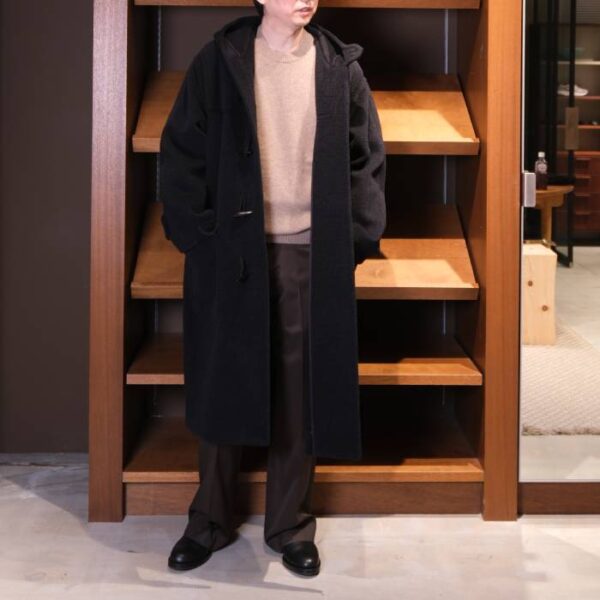 オーラリー(auralee) WOOL HERRINGBONE DUFFLE COAT
