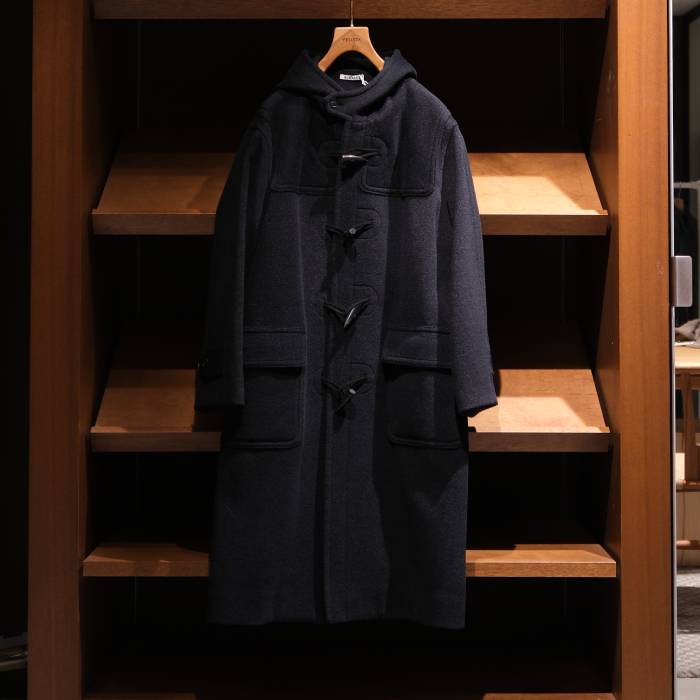 オーラリー(auralee) WOOL HERRINGBONE DUFFLE COAT