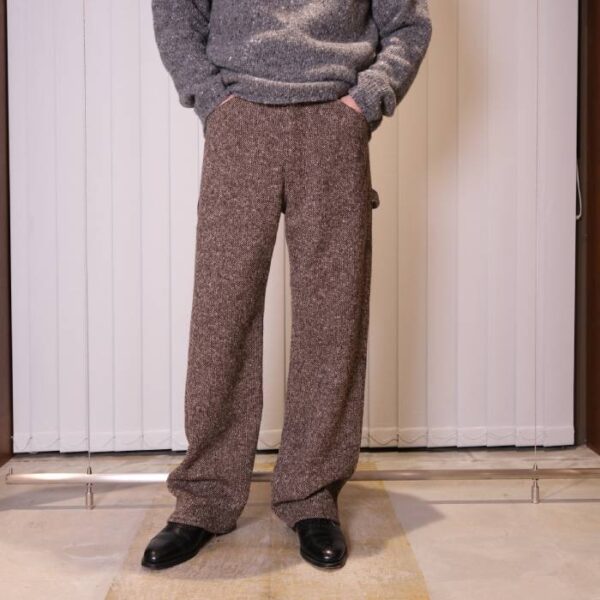オーラリー(AURALEE) HOMESPUN TWEED PAINTER PANTS