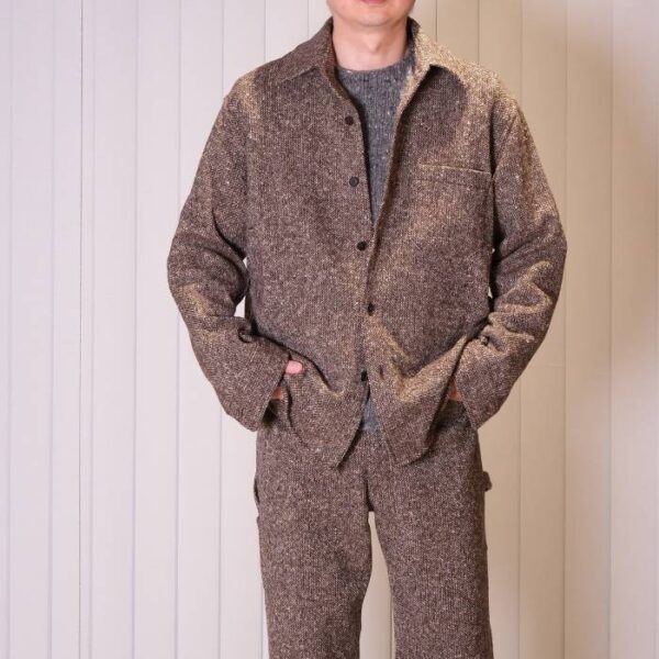 オーラリー(AURALEE) HOMESPUN TWEED SHIRT BLOUSON