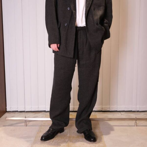 マーティーアンドサンズ(MAATEE&SONS) EASY PANTS "LINENCASH SOFT TWEED"
