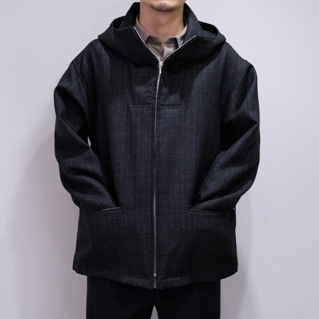 単品購入可 AURALEE BLUEFACED WOOL DOUBLE CLOTH ZIP - crumiller.com