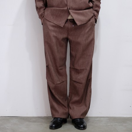 オーラリー、(AURALEE) WOOL LINEN TWILL FIELD PANTS、ボトムスパンツ