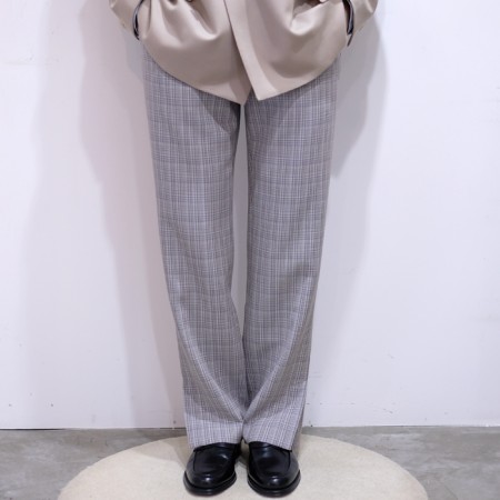 AURALEE 20ss HARD TWIST CHECK SLACKS | www.fleettracktz.com