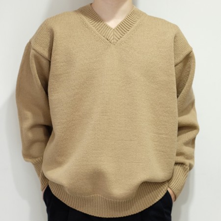 2021新商品 auralee felted wool knit v neck フェルト ニット ニット