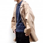 オーラリー、(AURALEE) FINX POLYESTER HOODED COAT