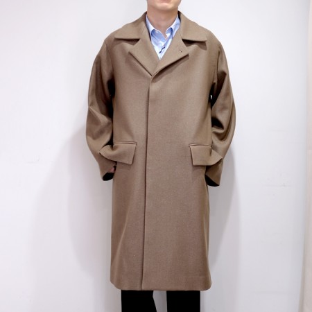 AURALEE  LIGHT MELTON COLLAR COAT