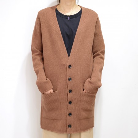 オーラリー、(auralee) HARD TWIST MERINO KNIT LONG CARDIGAN