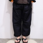 BYBORRE｜GORE WEIGHT MAP CROPPED PANTS BLACK｜VELISTA online store
