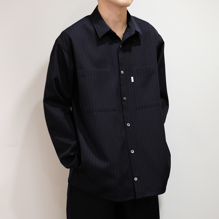 『Graphpaper』Selvage Wool L/S Box Shirt