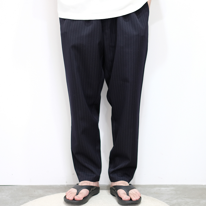 Graphpaper Selvage Wool Cook Pants ストライプ