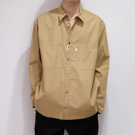 グラフペーパー、(GRAPHPAPER) STRETCH TYPEWRITER L/S BOX SHIRT