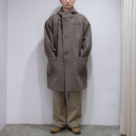 HERILL ヘリル 20AW ブラックシープダッフルコート　サイズ1