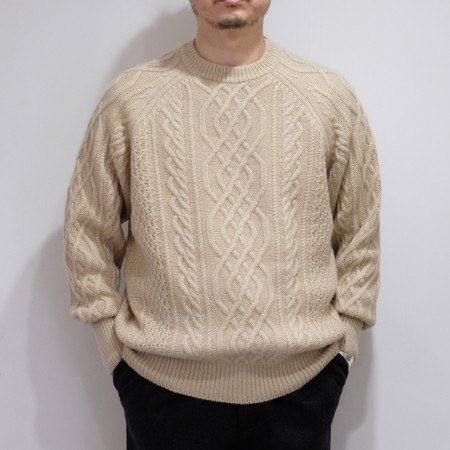 HERILL｜GOLDEN CASH CASHMERE ALAN KNIT NATURAL｜VELISTA online store