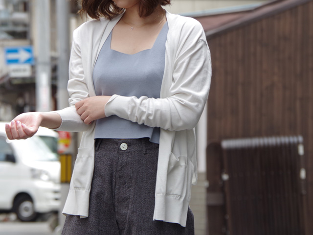 オーラリー、(auralee) SUPERFINE HIGH GAUGE KNIT CARDIGAN、トップス