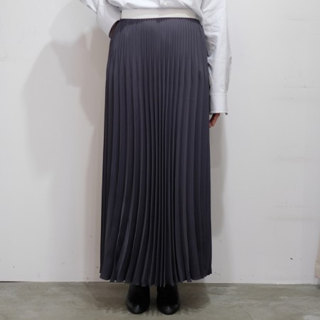 グラフペーパー、(graphpaper) SATIN LONG PLEATS SKIRT、スカート